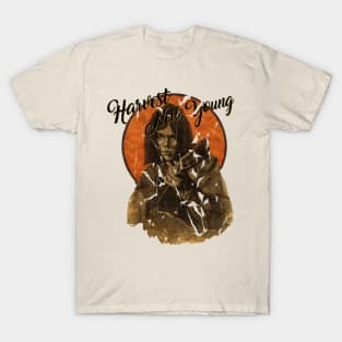 Harvest || Neil Young || cracked T-Shirt